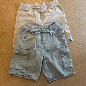 Size 10 Kids Shorts Pack - 1 H&M cargo, 1 Cat and Jack Khaki